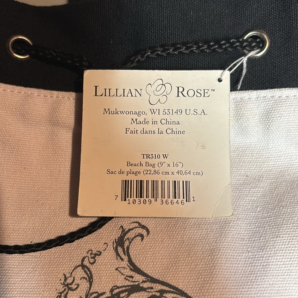 Lillian and Rose just married beach bags set of two - Picture 5 of 7